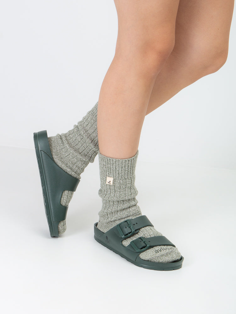 Sandalia Coachella Kaki Dark