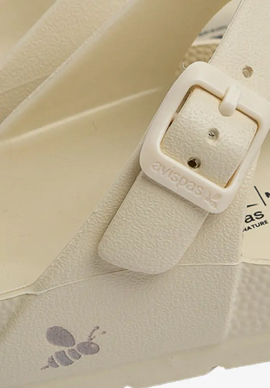 Sandalia Daisy Bone White