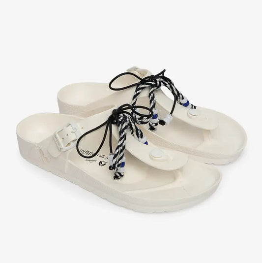 Sandalia Daisy Boho Blanco
