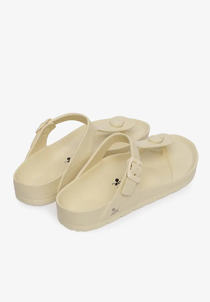 Sandalia Daisy Bone White
