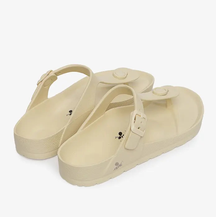 Sandalia Daisy Bone White