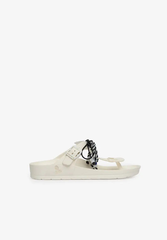 Sandalia Daisy Boho Blanco