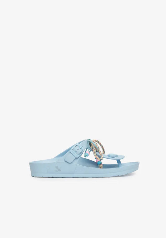 Sandalia Daisy Boho Celeste