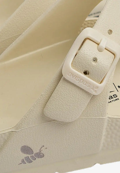 Sandalia Daisy Bone White