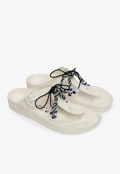 Sandalia Daisy Boho Blanco