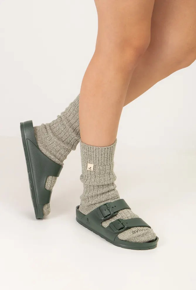 Sandalia Coachella Kaki Dark